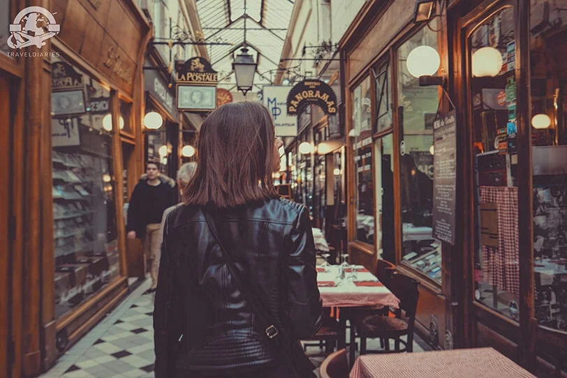 0. Girl in a cafe- Exploring Paris, France-min