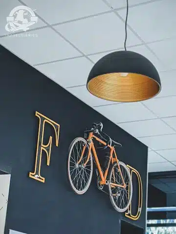 Food sign on the wall