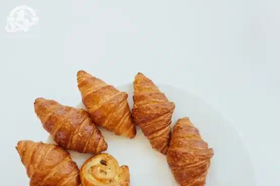 plate of croissants