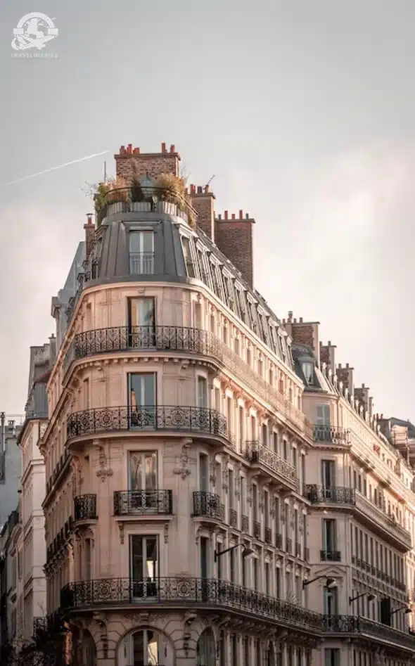 5. A building with a balcony; Paris, France